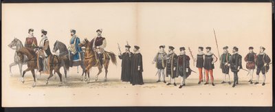 Mascherata degli studenti di Leida, 1870 (tavola 6) da Gerardus Johannes Bos