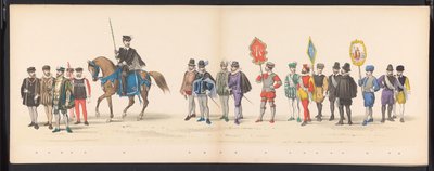 Mascherata degli studenti di Leida, 1875 (tavola 2) da Gerardus Johannes Bos
