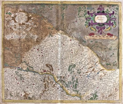 Alsazia, Francia (incisione) da Gerardus Mercator
