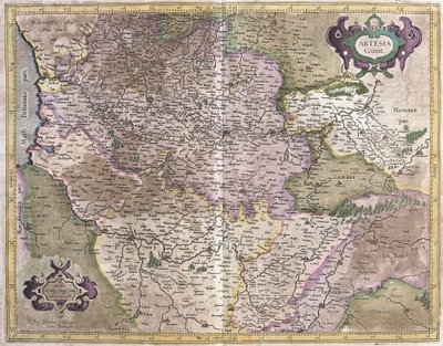 Artois, Francia (incisione) da Gerardus Mercator