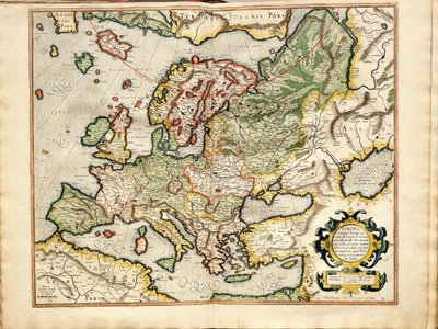 Atlas sive Cosmographicae Meditationes de Fabrica Mundi et Fabricati Fugura Europe: Livonia, Russia da Gerardus Mercator