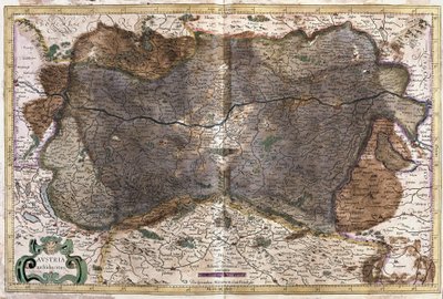 Austria (incisione) da Gerardus Mercator