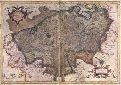 Belgio (incisione) da Gerardus Mercator