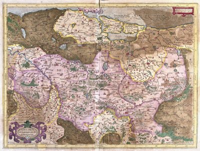 Brandeburgo e Berlino, Germania (incisione) da Gerardus Mercator