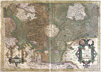 Colonia, Waldeck (Assia), Germania (incisione) da Gerardus Mercator