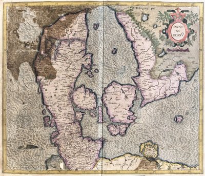 Danimarca (incisione) da Gerardus Mercator