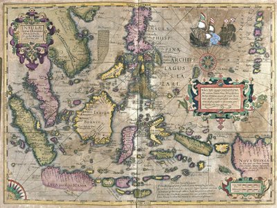 India orientale con Borneo e Filippine (incisione) da Gerardus Mercator