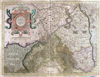 Inghilterra e Scozia (incisione) da Gerardus Mercator