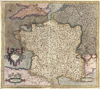 Francia da Gerardus Mercator