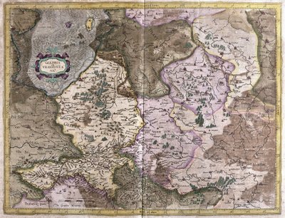 Gheldria e Overijssel, Paesi Bassi (incisione) da Gerardus Mercator