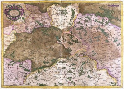 Germania, Cecoslovacchia e Polonia (incisione) da Gerardus Mercator