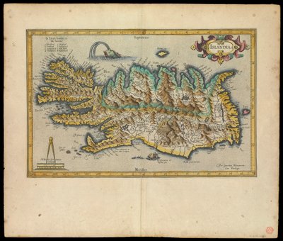 Islandia, Per Gerardum Mercatorem cum privilegio, c.1595 da Gerardus Mercator