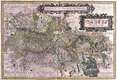 Liegi, Belgio (incisione) da Gerardus Mercator