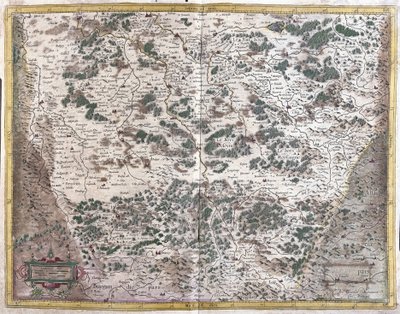 Lorena, Francia (incisione) da Gerardus Mercator