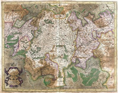 Lussemburgo da Gerardus Mercator