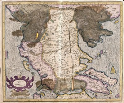 Macedonia e Grecia (incisione) da Gerardus Mercator