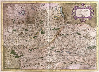 Salisburgo e Carinzia, Austria (incisione) da Gerardus Mercator