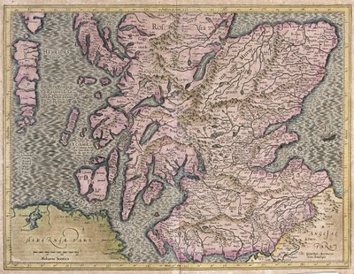 Scozia, Gran Bretagna da Gerardus Mercator