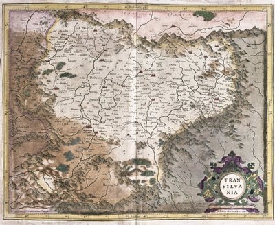 Transilvania, Romania da Gerardus Mercator
