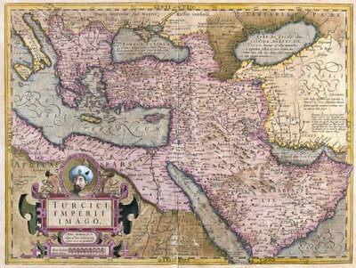 Turchia, Balcani, Africa nordorientale, Arabia e Medio Oriente (incisione) da Gerardus Mercator