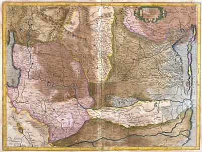 Verona, Vicenza e Padova, Italia (incisione) da Gerardus Mercator