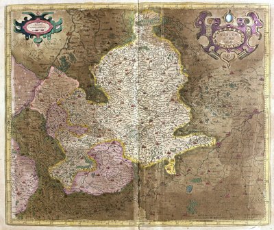 Wurttemberg, sud della Germania (incisione) da Gerardus Mercator