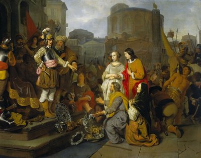 Continence di Scipione, 1650-55 da Gerbrand van den Eeckhout