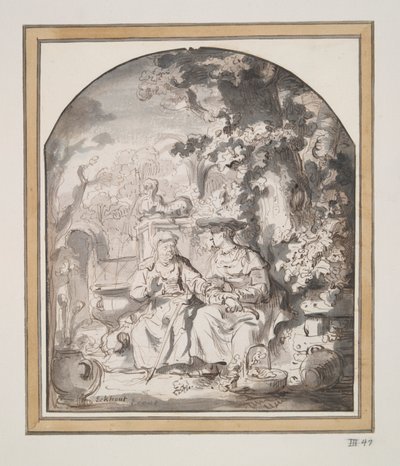 Vertumno e Pomona da Gerbrand van den Eeckhout