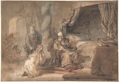 La promessa di Davide a Betsabea da Gerbrandt van den Eeckhout