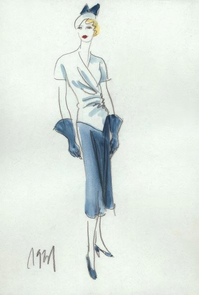 Moda femminile 1931, gonna e camicetta da Gerd Hartung