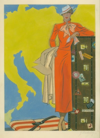 Moda femminile 1932 / Abito da viaggio da Gerd Hartung