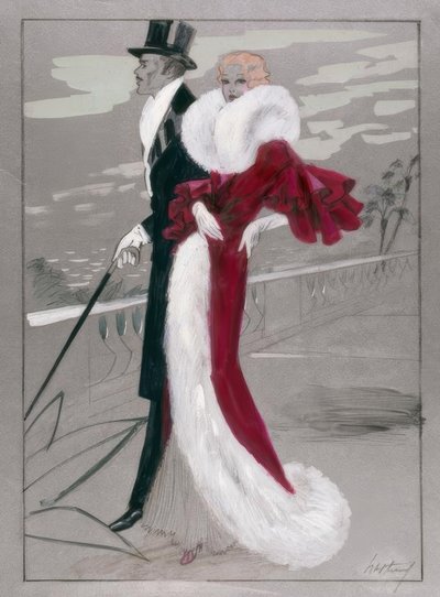 Moda, abito da ballo intorno al 1930 / G. Hartung da Gerd Hartung
