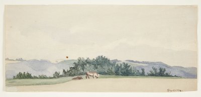 Paesaggio collinare con mucche da Gerda Henning