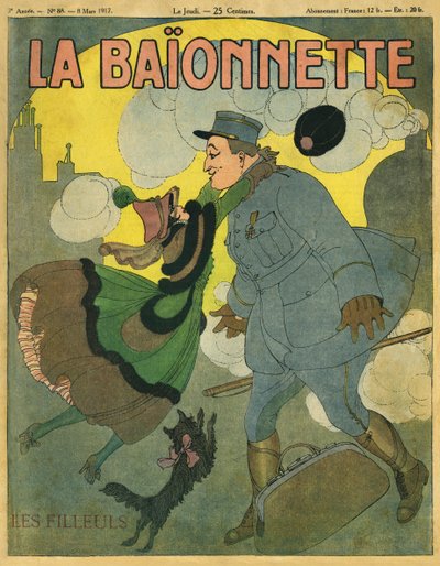 Copertina del giornale francese La Baionnette da Gerda Marie Frederike Wegener