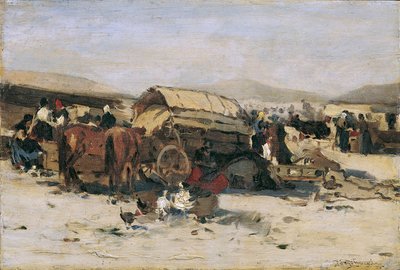 Scena di mercato ungherese da Gergely Pörge