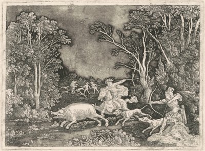 Caccia al cinghiale antico da Gerhard Janssen