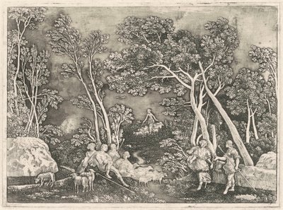 Ninfe in un paesaggio da Gerhard Janssen