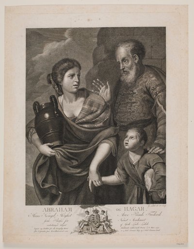 Abramo e Agar da Gerhard Ludvig Lahde