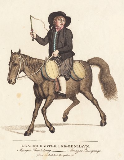 Ragazzo contadino di Amager da Gerhard Ludvig Lahde