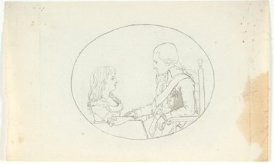 Principe Ereditario Federico con il Principe Ereditario (Cristiano VIII) da Gerhard Ludvig Lahde