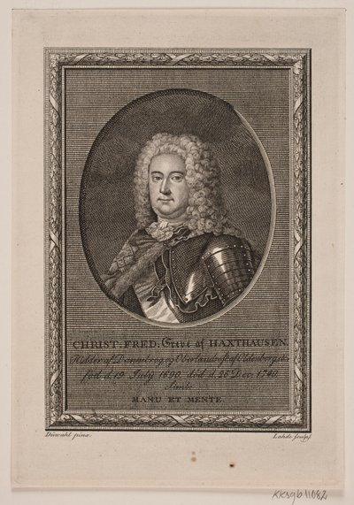 Cristiano Federico conte di Haxthausen da Gerhard Ludvig Lahde