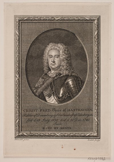 Danese: Christian Frederik conte di Haxthausen da Gerhard Ludvig Lahde