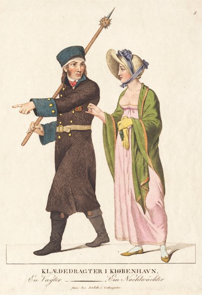 Una guardia notturna da Gerhard Ludvig Lahde