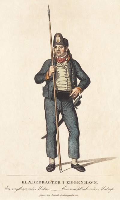Un marinaio di guardia da Gerhard Ludvig Lahde