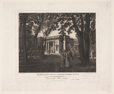 Loggia di Ercole nel Giardino di Rosenborg da Gerhard Ludvig Lahde