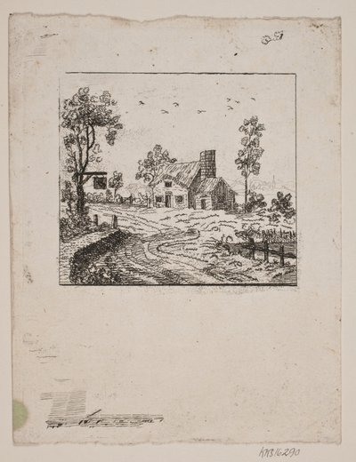 Paesaggio con locanda da Gerhard Ludvig Lahde