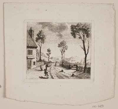 Paesaggio con ragazzo che corre da Gerhard Ludvig Lahde