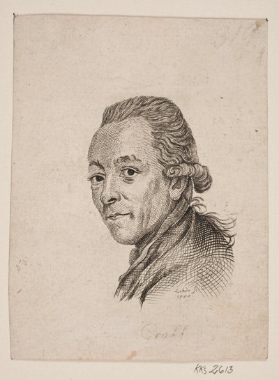 Ritratto del pittore A. Graff da Gerhard Ludvig Lahde