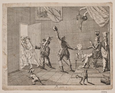 Foglio satirico da Gerhard Ludvig Lahde