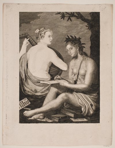 Tersicore e Calliope da Gerhard Ludvig Lahde